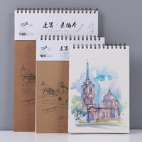 Professional Sketchbook A4 16K 8K Coil-Bound Drawing Pad for Artists