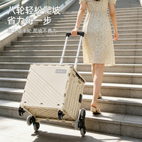 Foldable Portable Shopping Cart with Wheels, Collapsible Utility Cart for Groceries, Camping, and Hauling