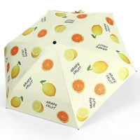 Capsule UV Protection Umbrella for Women, 5-Fold Compact Sun & Rain Umbrella