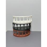 Dollhouse Miniature Half-Round Balcony European Style Wall Shelf DIY Ornament