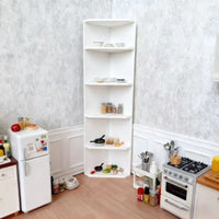 Miniature 3D Printed Corner Cabinet Dollhouse Furniture European Style
