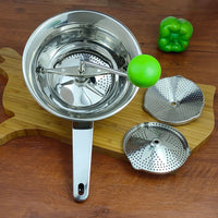 FCM Stainless Steel Food Masher and Mixer for Fruits, Vegetables, and Baby Food