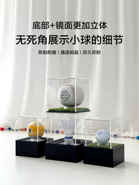 Clear Acrylic Display Case for Golf, Baseball, Tennis, and Table Tennis Balls - Dustproof Collector's Box