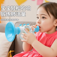 Mini Trumpet Toy for Kids, Durable Musical Instrument for Toddlers, Develops Lung Capacity