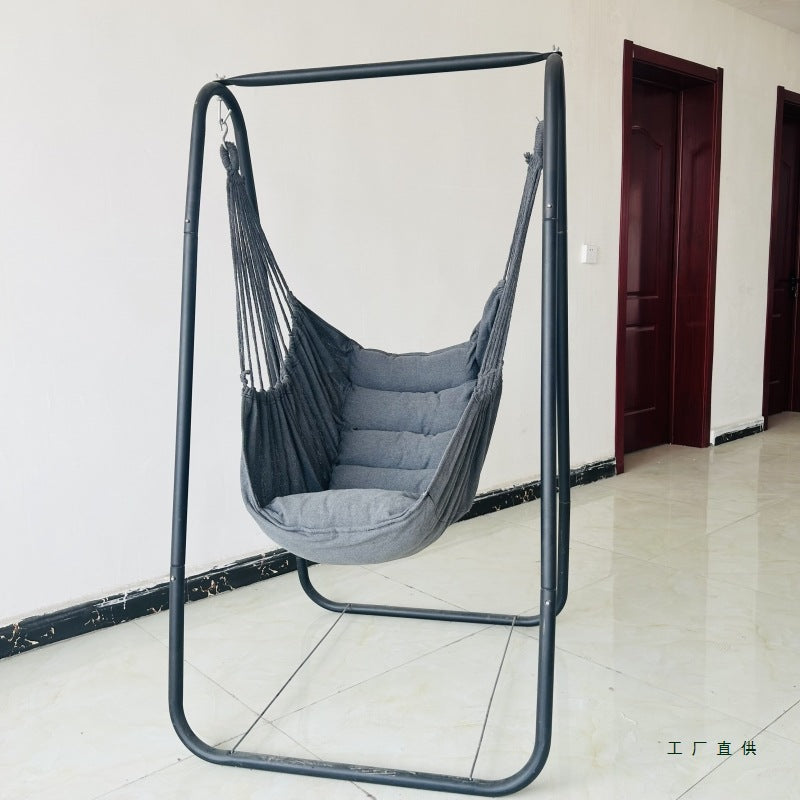 Swing Stand Hammock Chair for Indoor Outdoor Use, Adult and Kids Hanging Basket Chair