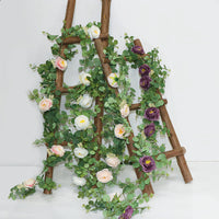 Eucalyptus Rose Garland Artificial Vine for Wedding Arch Decor