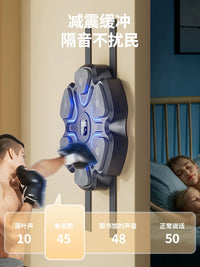 Smart Music Boxing Machine Wall Target for Adults and Kids, Electronic Punching Pad for Indoor Training