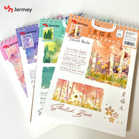 A4 Sketchbook with Hardcover and Spiral Binding, Bleed-Proof Blank Pages for Drawing and Coloring