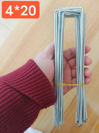 U-Shaped Garden Staples for Weed Barrier Fabric and Landscape Anchoring