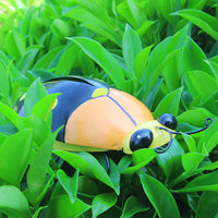Metal Ladybug Garden Wall Decor Sculpture Outdoor Yard Art Ornament