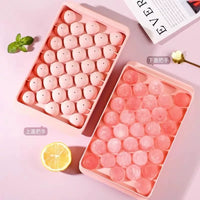 Spherical Ice Cube Mold for Whiskey and Cocktails, Food-Grade Silicone Ice Ball Maker with Storage