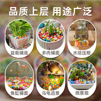 Natural Polished Pebbles for Planters, Aquariums, and Landscaping - Decorative Colorful Stones