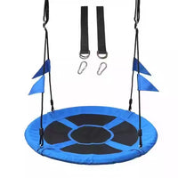 Kids' Flying Saucer Nest Swing Hammock for Indoor Outdoor Playgrounds and Gardens