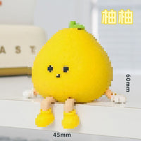 Cute Grapefruit Doll Car Dashboard Ornaments, Creative Healing Interior Decoration