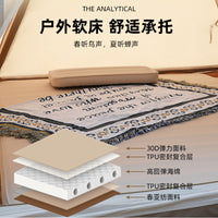 Self-Inflating Camping Sleeping Pad with 3D Sponge, Thickened Moisture-Proof Tent Mat for Outdoor Base Camps