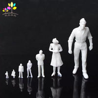 Miniature Unpainted Human Figures for Architectural Models and Dioramas