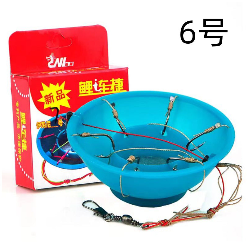 Anti-Tangle Explosion Fishing Hooks for Sea Rods, Bowl-Shaped Carp Fishing Rigs
