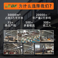 Outdoor Wood Plastic Composite Wall Panel WPC Fencing Imitation Wood Grain Grille, Maintenance-Free and Easy Installation