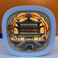 Xi'an Bell Tower Wild Goose Pagoda Drum Tower Paper Carving Lamp Creative Gift