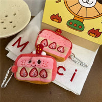 Cute Cartoon Coin Purse Earbud Case with Keychain for AirPods