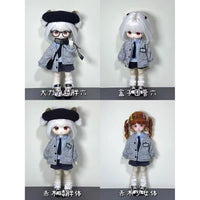 BJD Doll Academy Style Outfit Set with Horned Hat for 1/6, 1/4, 1/3 Dolls