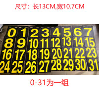 Portable Scoreboard Number Cards for Basketball, Billiards, Volleyball