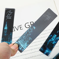 PVC Universe Roaming Series Bookmark Set - Sun, Moon, Stars, Clouds, Scenic Frosted Transparent Bookmarks