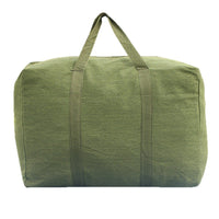 Extra Large Canvas Moving Storage Bag with Handles, Heavy-Duty Reusable Travel Luggage Tote