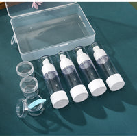Travel Portable Vacuum Pump Bottle Set for Lotions and Sprays, Refillable Cosmetic Containers