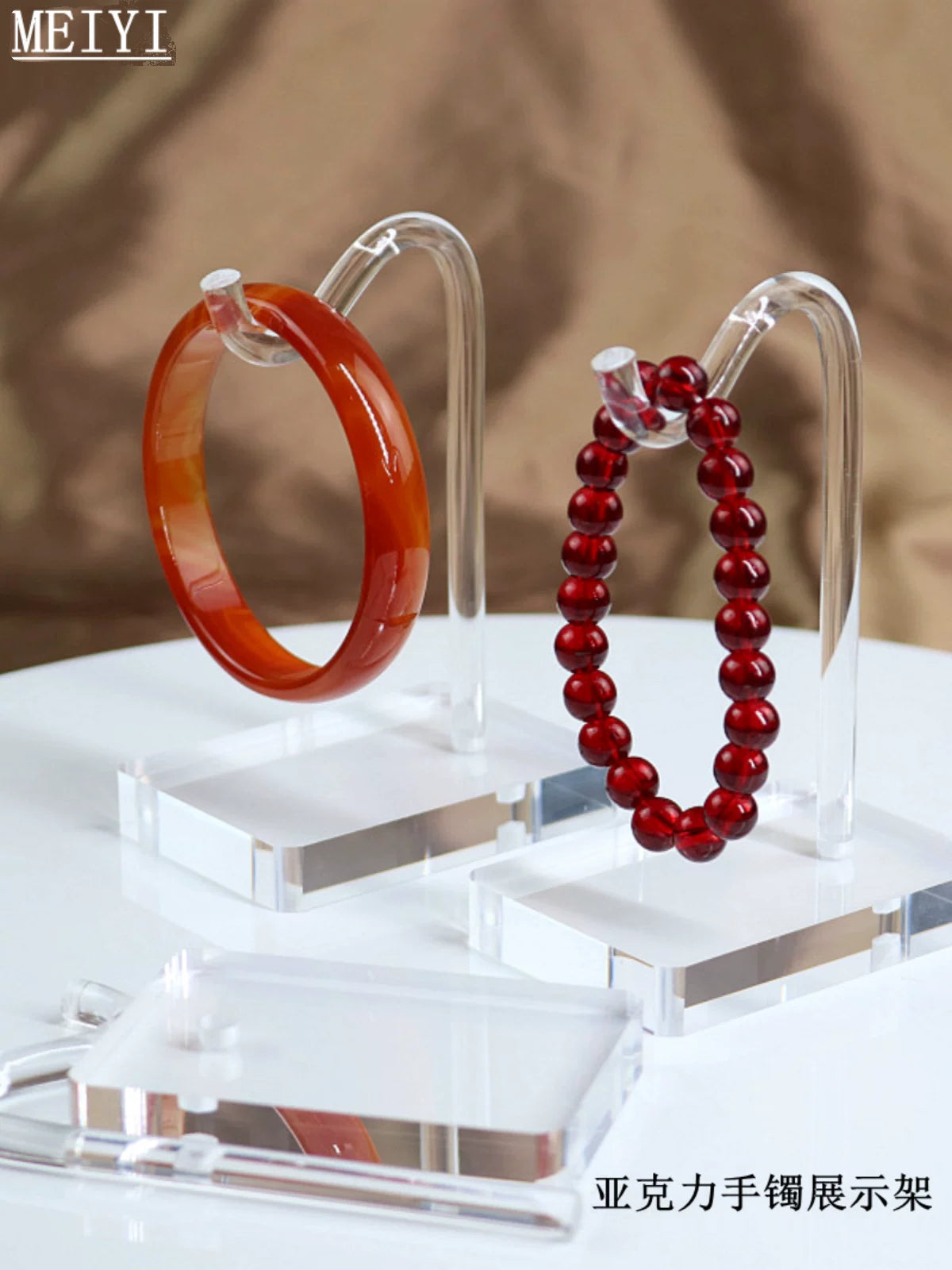 Acrylic Jewelry Display Stand for Bracelets, Bangles, and Pendants