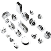 Zinc Alloy Glass Clamp Shelf Support Brackets for Glass Partitions