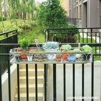 304 Stainless Steel Hanging Planter Rack for Balcony Railing Window Sill Outdoor Indoor Wall
