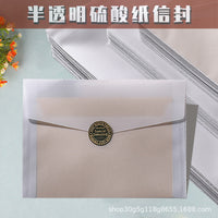 Translucent Vellum Envelopes and Cards Set, Ins Style Greeting Cards for Gifts