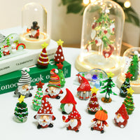 Christmas Santa Claus Glass Dome Ornament Desktop Decoration