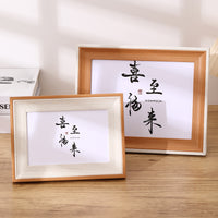 Minimalist Wooden Photo Frame for Tabletop or Wall Mounting, 6-inch to A4 Sizes