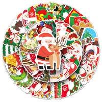 102-Piece Christmas Sticker Set for DIY Crafts and Decoration