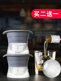 Spherical Ice Ball Maker Mold for Whiskey and Cocktails, 5cm Silicone Ice Cube Tray