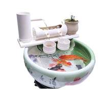 Ceramic Fish Tank Water Circulation Filter Ornament with Oxygen Pump for Fish and Turtle