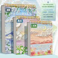 Sketchbook with Tear-Off Pages, Thickened Drawing Pad for Artists, Coil Bound, High Aesthetic Design