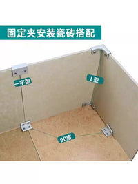 Aluminum Alloy Tile Planter Box Fixing Clips for Glass Fish Tanks and Vegetable Gardens