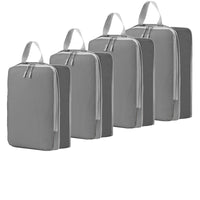 Compressible Travel Storage Bags Set - 4-Piece Large Capacity Luggage Organizer Cubes
