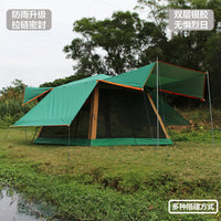 Automatic Aluminum Pole Outdoor Camping Tent Sunshade with Rainproof Silver Coating