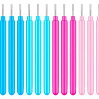 Quilling Paper Art Tool Kit with Slotted Pen, Tweezers, and Awl - 16 Piece Set