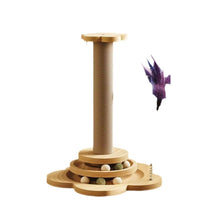 Cat Scratching Post with Sisal Rope and Perch, Cat Tree Condo Furniture for Indoor Cats