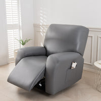 Recliner Sofa Cover Stretch Leather Waterproof Dustproof Slipcover for Single/Double/Triple Seater
