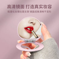 Magnetic Makeup Mirror Phone Stand for iPhone Huawei Xiaomi Vivo, 360° Rotating Ultra-Thin Portable Back Sticker