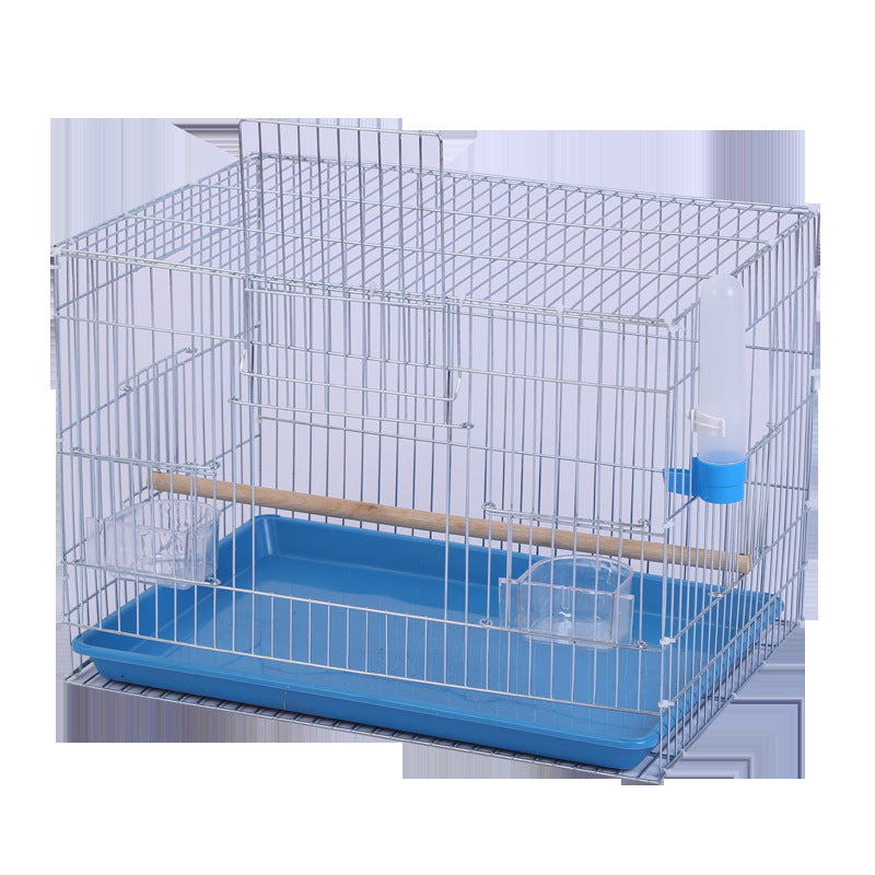Electroplated Galvanized Parrot Breeding Cage Large Thickened Budgie Myna Cockatiel Bird Cage with Breeding Port