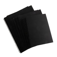Black Cardboard Sketchbook with Metallic Pens for DIY Graffiti and Hand-Painted Art
