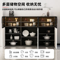 Solid Wood Sideboard Cabinet Modern Minimalist Luxury Wine Cabinet Storage for Living Room Dining Room