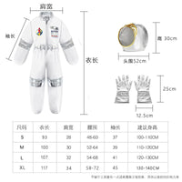 Kids Astronaut Costume Set with Gloves for Halloween Cosplay & Parties